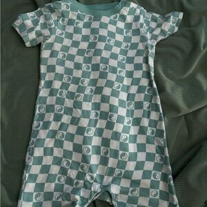 Checkered Baby Romper